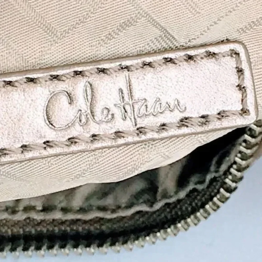 Cole Haan Metallic Taupe Hobo Shoulder Bag